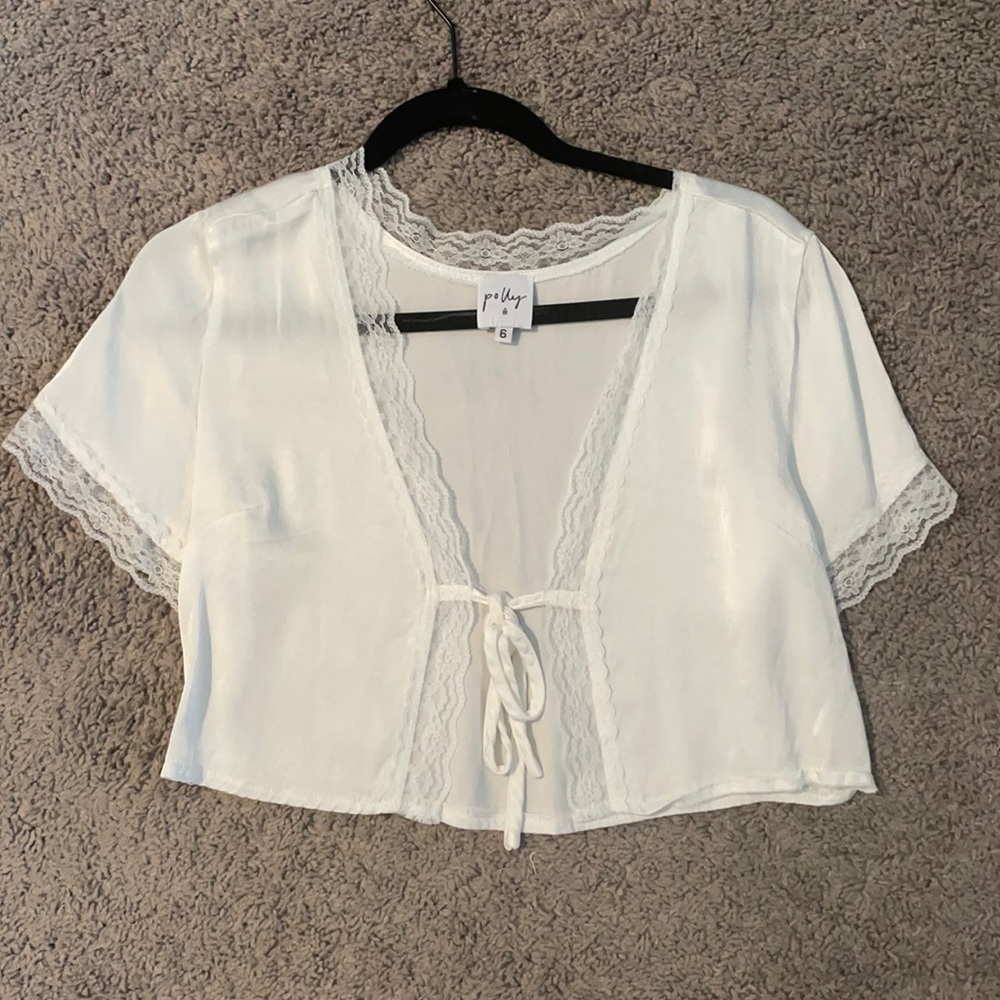 Princess Polly Satin Tie Top